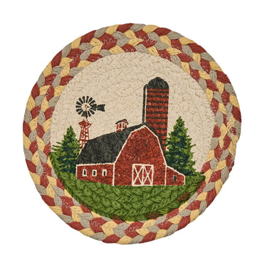 Barn Printed Braided Trivets 8